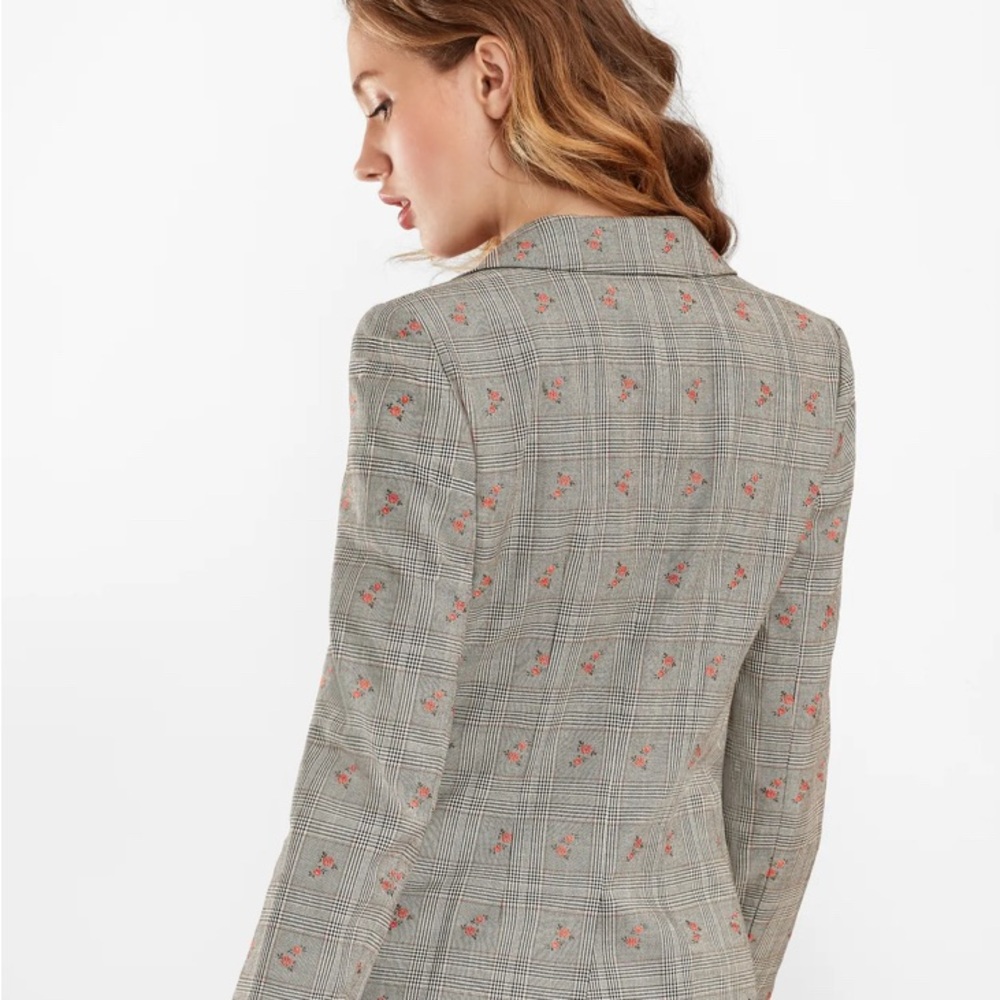 Brooks Brothers Floral Glen Plaid Double Breasted Blazer 2P - Picture 2 of 8